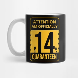 14th Birthday Officially a Quaranteen 14 Years Old Mug